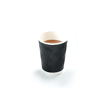 12Oz D/Wall Paper Cup Black