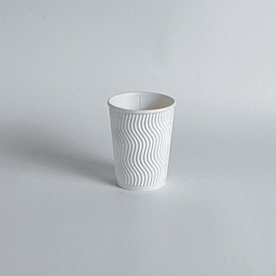 12Oz R/Wall Paper Cup White