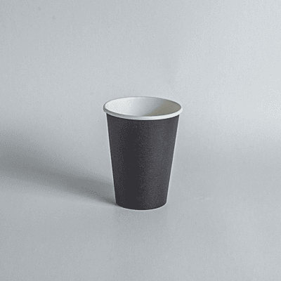 16Oz S/Wall Paper Cup Black