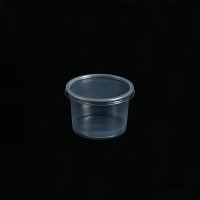 350ml HIPS Transparent Container+Lid