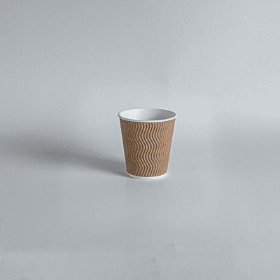 4oz Kraft Ripple Wall Paper Cup