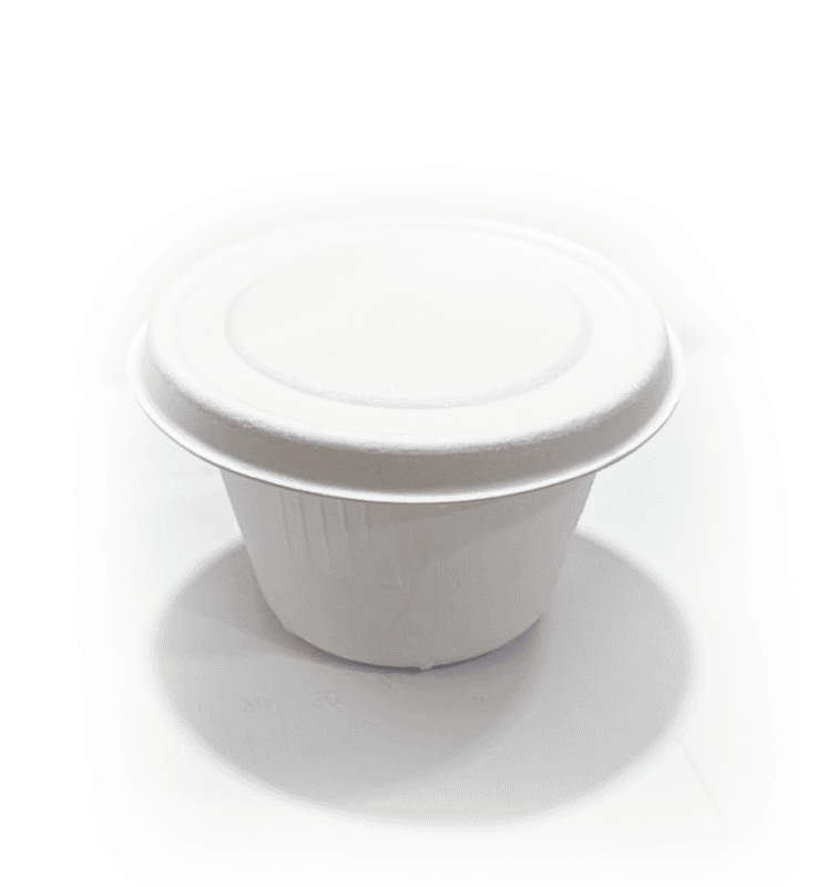 4oz Bagasse Sauce Cup+Lid 4oz Bagasse Sauce Cup+Lid