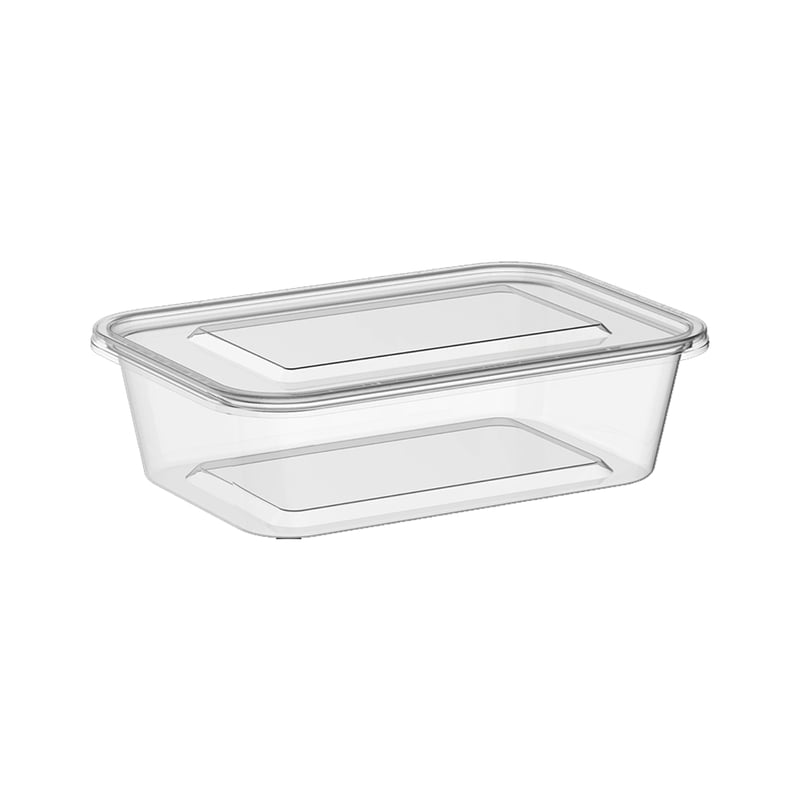 750ml Plastic Rect Container - Imported