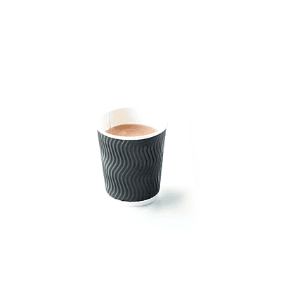8Oz R/Wall Paper Cup Black