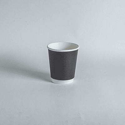 8Oz D/Wall Paper Cup Black