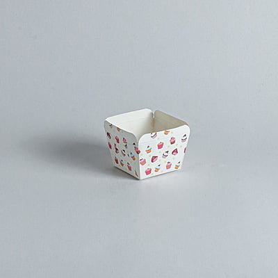 Cake Cup Square 7x4.7x5 cm CardBoard -FSH
