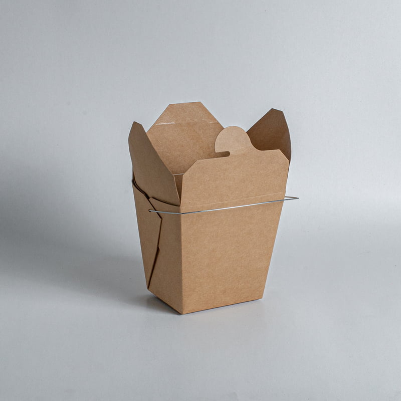 ST -Kraft Noodle Box With Handle 32Oz