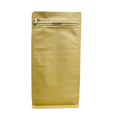 Kraft Pouch bag Square Bottom W/O Window Coffee Model(15x32.5x7.5)cm