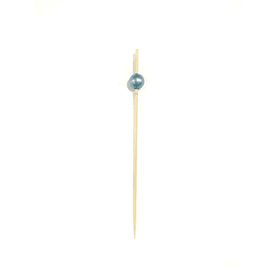 Light Blue Bead Cocktail Stick 12cm