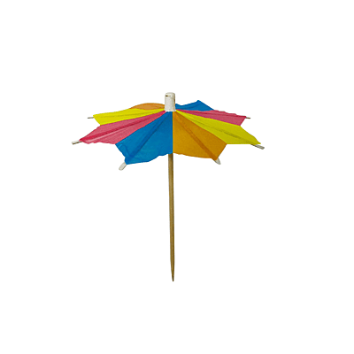 Multi Colors Cocktail Stick Umbrella 10cm SHF-339