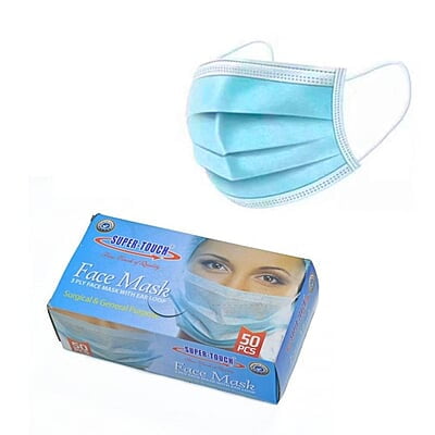 Non Woven Blue Facemask 3ply