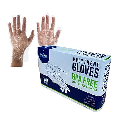 Smart Pack Polythene Gloves - 100pcs