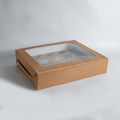 SH Kraft 20 Cup Cake Box (380x300x90)mm