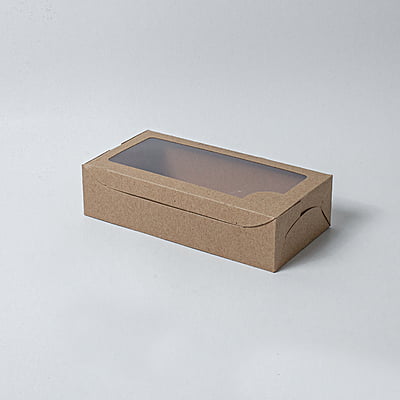 SH Kraft Box + Window (200x105x50)mm (SHA009)