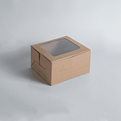 SH Kraft Double Cup Cake Box (165 x 85 x 85mm)