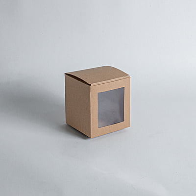 SH Kraft Single Cup Cake Box (90 x 100 x 90mm)