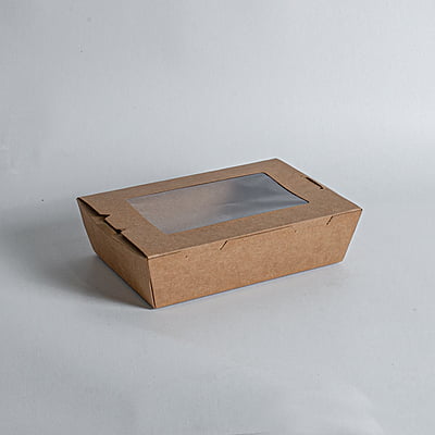 SH Kraft Box Window 900ml (165x115x50)mm