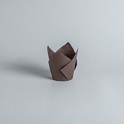 Tulip Cake Cup 15x15cm-Brown