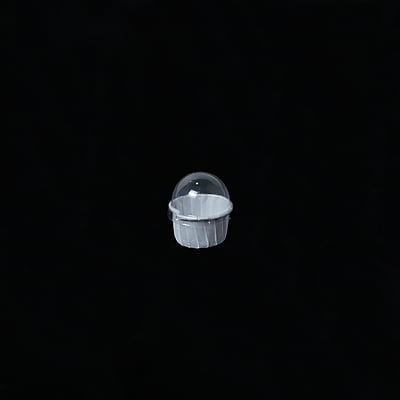 White Cake Cup Liner with Dome Lid 38x30mm(10pcs Retail Pack)