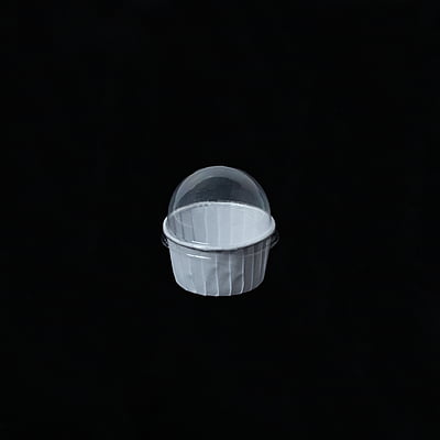 White Cake Cup Liner with Dome Lid 62x40mm(10pcs Retail Pack)