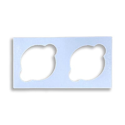 SH White 2 Cup Cake Holder