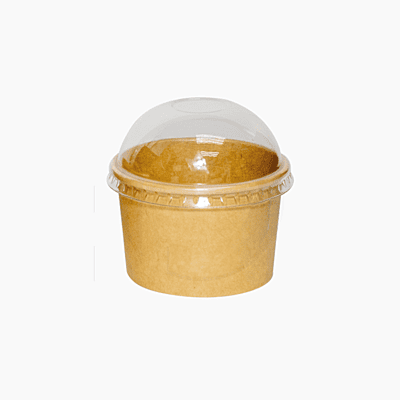 200ml Kraft Dessert Cup + Dome Lid